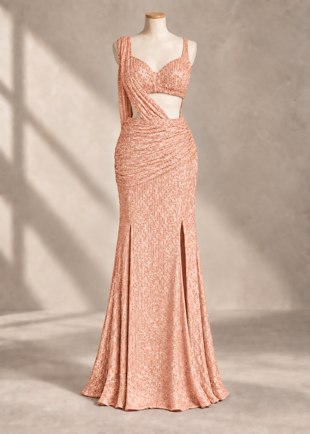 Sequin Saree Set