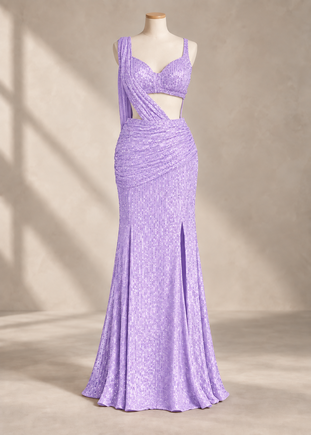 Sequin Saree Set