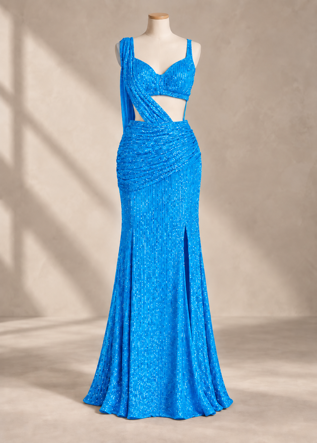 Sequin Saree Set